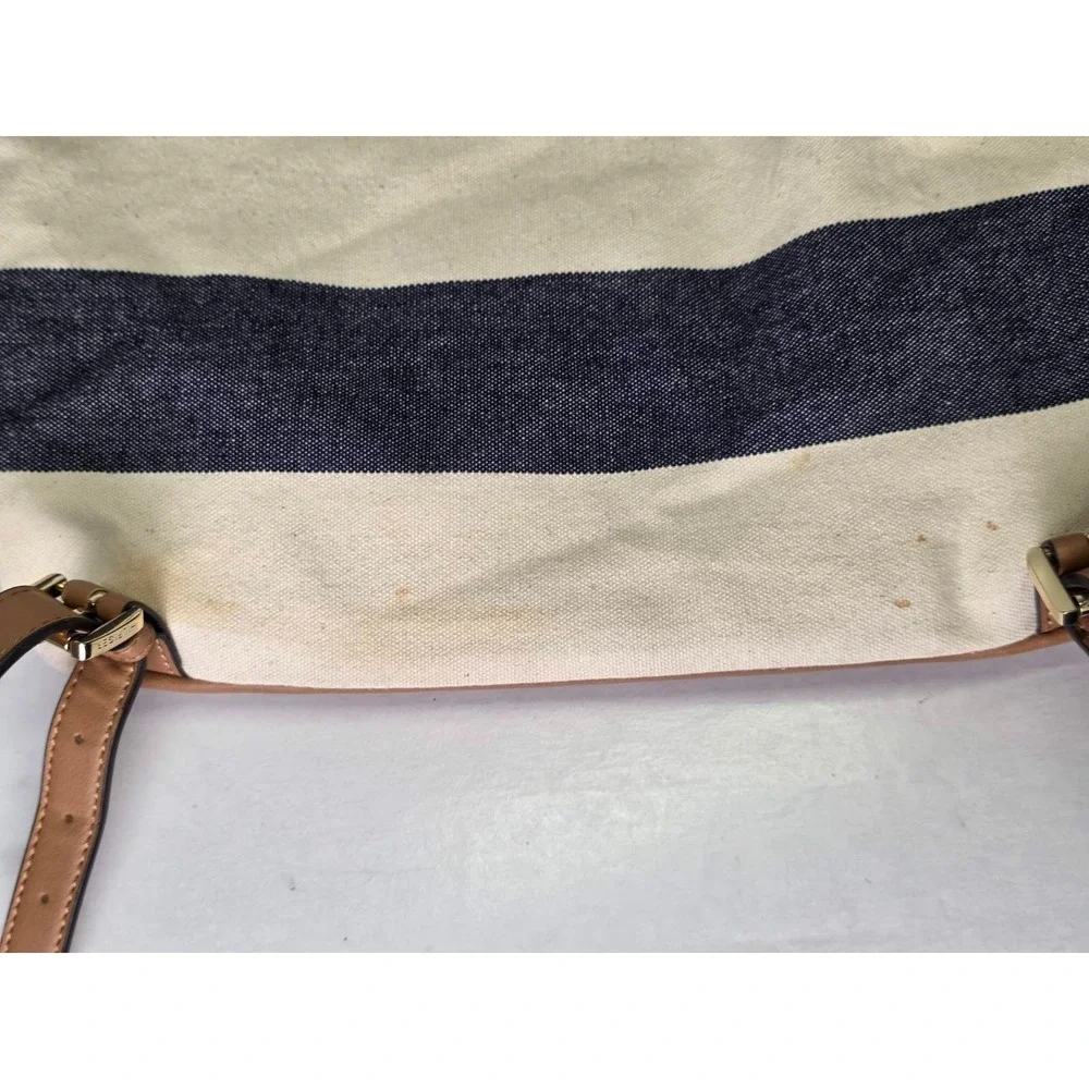Tommy Hilfiger Backpack Navy Cream‎ Brown Striped Shoulder Bag